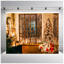  Polyester fotó háttér. Karácsonyi stúdió háttér 210cm x 250cm plsd-578 háttérkarton