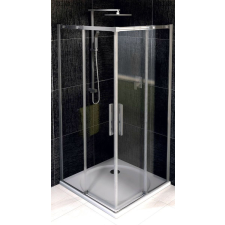 Polysan Altis Line zuhanykabin 80x80 cm négyzet króm fényes/átlátszó üveg AL1580C kád, zuhanykabin