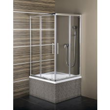 Polysan CARMEN square shower screen 900x900x1650mm, clear glass MD5116 kád, zuhanykabin