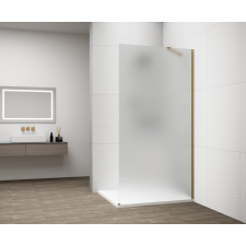 Polysan ESCA GOLD MATT Walk-in zuhanyfal, falra szerelhető, matt üveg, 900mm kád, zuhanykabin