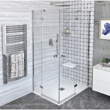Polysan FORTIS LINE szögletes zuhanykabin 1000x1100mm, sarokbelépős kád, zuhanykabin