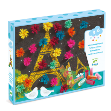  Pompom-kép készítés - Kirobbanó pompom meglepetés - An explosion of pompons kreatív és készségfejlesztő