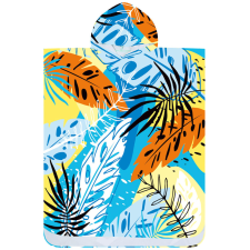  Poncsó törölköző SUMMER FRESH kék-sárga 80×145 cm lakástextília