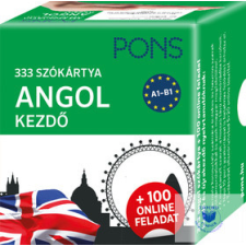 PONS 333 szókártya Angol kezdő plusz 100 online feladat idegen nyelvű könyv