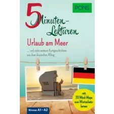  PONS 5-Minuten-Lektüren Deutsch A1-A2 - Urlaub am Meer idegen nyelvű könyv