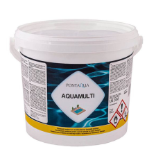 Pontaqua Aquamulti 3kg - összetett hatású medence vízkezelő szer - 15 x 200 gramm medence kiegészítő