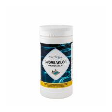 Pontaqua Gyorsaklór (granulátum) 1 kg /por alakban,gyors fertőtlenítéshez/(CLG010) medence kiegészítő