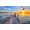  Pontoon in sunset 2 öntapadós tapéta, 300 x 200 cm
