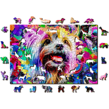Pop Art Jorkshire Terrier Fa Puzzle 505 Darab puzzle, kirakós