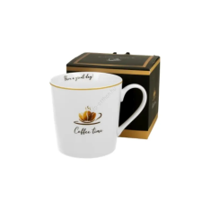  Porcelán bögre - 380ml - Coffee Time bögrék, csészék