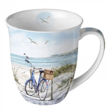  Porcelán bögre - 400ml - Bike at the Beach bögrék, csészék