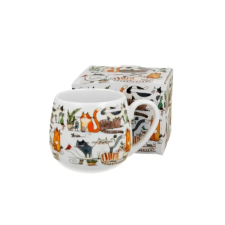  Porcelán bögre - 430ml - Leniwe Koty bögrék, csészék
