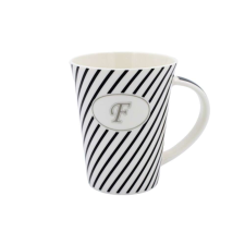 Porcelán bögre "F" betűvel megszemélyesítve bögrék, csészék