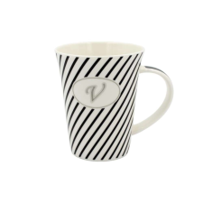Porcelán bögre "V" betűvel személyre szabva bögrék, csészék
