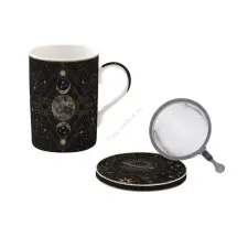  Porcelán bögre tetővel - 350ml - Celestial bögrék, csészék