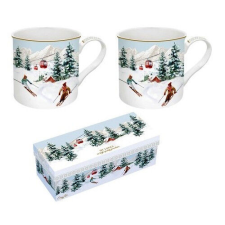  Porcelán bögreszett 2db-os,300ml, dobozban, Chalet bögrék, csészék