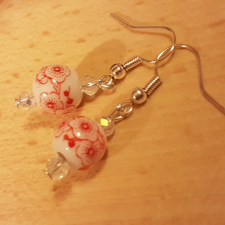  Porcelán fülbevaló /67/ fülbevaló