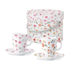  Porcelán kávés csésze szett 75ml Oh Happy Day bögrék, csészék