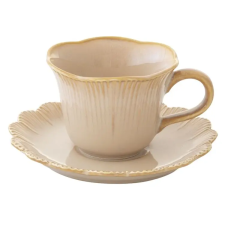  Porcelán kávéscsésze szett - 110ml - Fleuri terracotta bögrék, csészék