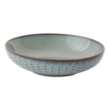  Porcelán mélytányér 20cm,Drops Celadon tányér és evőeszköz