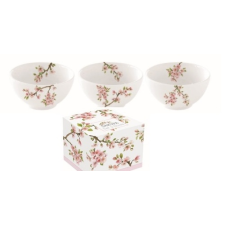 Porcelán tálkaszett S/3,9,5cm,dobozban,Sakura konyhai eszköz