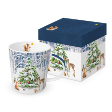 Porcelánbögre 0,35l, dobozban, Winter Forest sütés és főzés