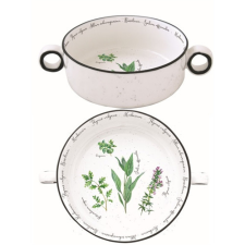 Porcelántál füllel 16cm,Herbarium konyhai eszköz