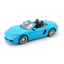 Porsche 718 Boxster kék modellautó 1:24 méretarányban autópálya és játékautó