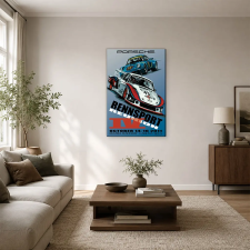  Porsche Martini versenyautók retro plakát vászonkép dekoráció