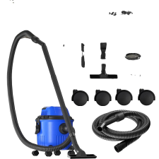  Porszívó, nedves és száraz funkció, erős fúvó, kék porszívó