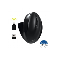 Port Connect ergonómikus, újratölthető Bluetooth egér fekete (900706-BT) (900706-BT) egér