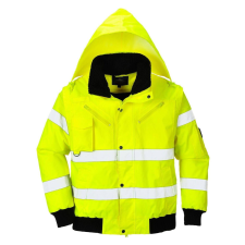 Portwest 3 az 1-ben Hi-Vis Bomber dzseki - C467 L sárga láthatósági ruházat