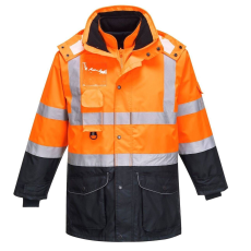 Portwest 7 az 1-ben HiVis Contrast Traffic Protective Jacket-S426 L narancs