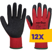 Portwest A100 Mártott latex védőkesztyű piros (Karton - 12 pár) védőkesztyű