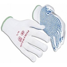 Portwest A110 nylon kesztyű pvc pontozott védőkesztyű