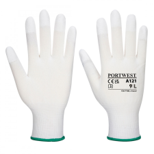 Portwest A121 PU ujjvégmártott védőkesztyű (FEHÉR) (6/XS) védőkesztyű