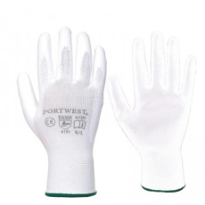 Portwest A129 - PU tenyérmártott kesztyű (12 pár/csomag) - Fehér