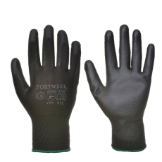 Portwest A129 PU tenyérmártott kesztyű (fekete, S)