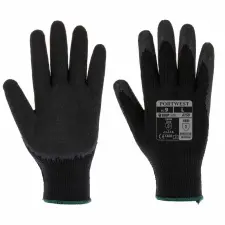 Portwest A150 Classic Grip latex kesztyű fekete színben védőkesztyű