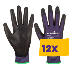 Portwest A195 Touchscreen érintőképernyős eszközökhöz PU kesztyű lila (Karton - 12 pár)