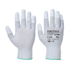 Portwest A198 ESD ujjvég mártott védőkesztyű szürke védőkesztyű