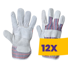 Portwest A210 Kanadai bőr munkavédelmi kesztyű szürke (Karton - 12 pár)