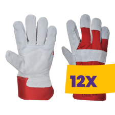 Portwest A220 Prémium bőr védőkesztyű piros (Karton - 12 pár) védőkesztyű