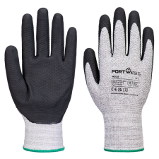 Portwest A312 Grip 13 Diamond Knit védőkesztyű (szürke/fekete, 9/L) védőkesztyű
