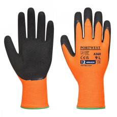 Portwest A340 Hi-Vis Grip Tenyérmártott védőkesztyű (narancs/fekete) (11/XXL)