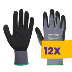 Portwest A350 Dermiflex védőkesztyű fekete (Karton - 12 pár)