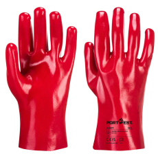 Portwest A427 PVC hosszúszárú védőkesztyű (piros, 27cm, 10/XL)