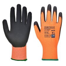 Portwest A625O8RXXL Portwest Láthatósági vágásbiztos védőkesztyű, Cut 5 láthatósági ruházat