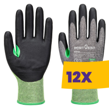 Portwest A636 Vágásbiztos nitril hab bevonatú védőkesztyű szürke (Karton - 12 pár) védőkesztyű