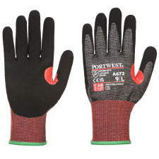 Portwest A672K8RXL Portwest AHR13 F Dark Nitrile Cut kesztyű védőkesztyű